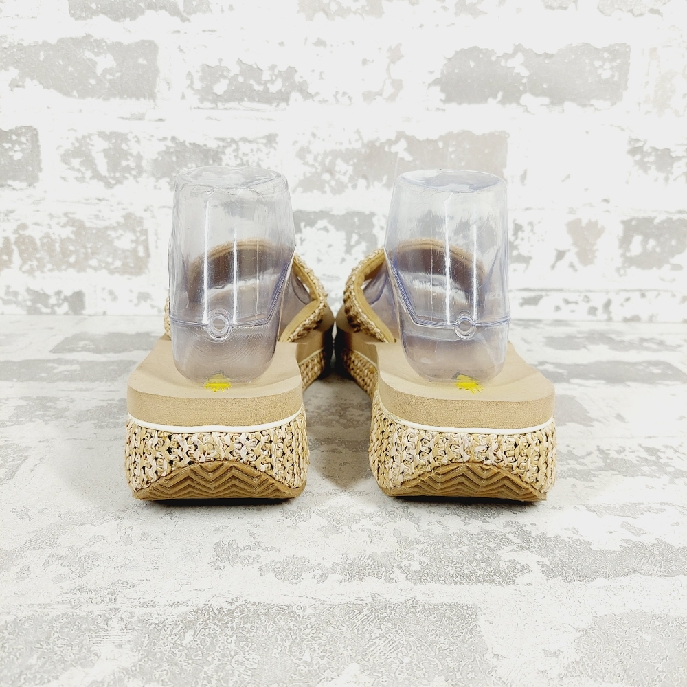 Volatile Tan Woven Platform Slide Sandals - Picture 5 of 12